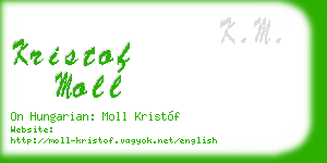 kristof moll business card
